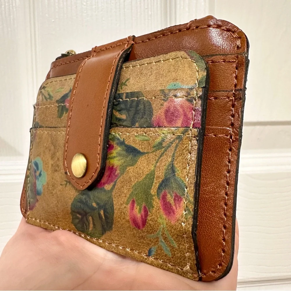 Patricia Nash Bucket Bag Vintage Leather Floral with Matching Wallet NWT - Picture 14 of 17